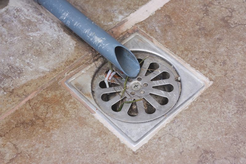 Bathroom Drain Installation detail